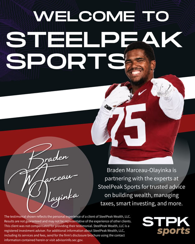 SteelPeak Sports Athlete Client Announcement - Braden Marceau-Olayinka