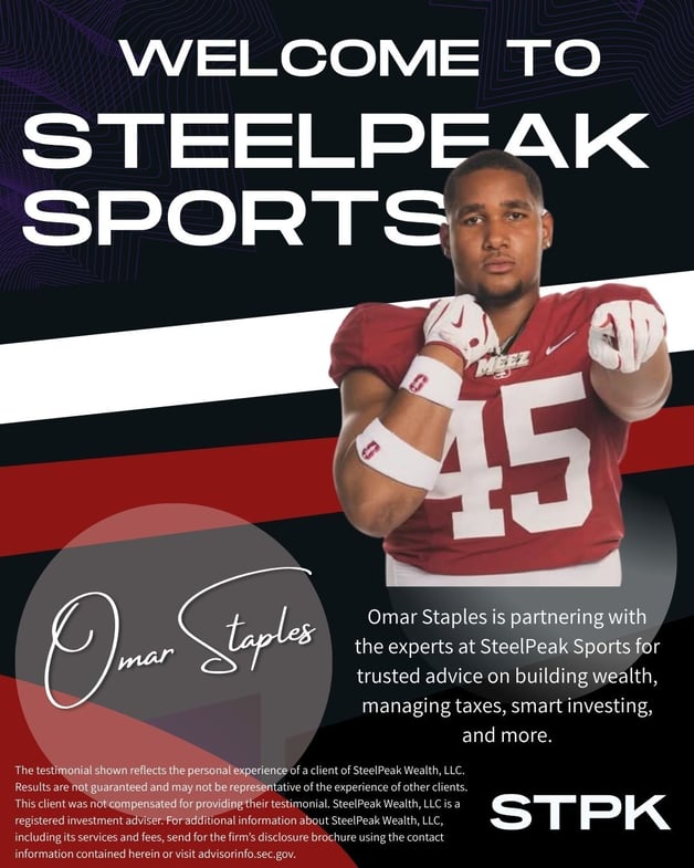 SteelPeak Sports Athlete Client Announcement - Omar Staples